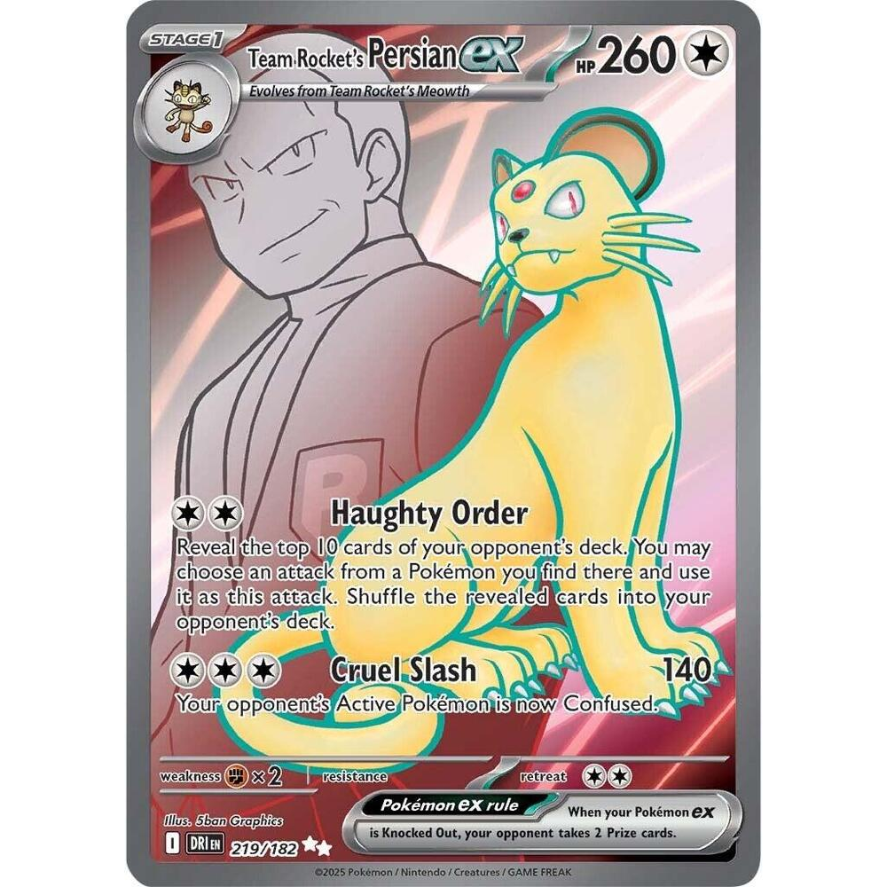 Team Rocket's Persian Ex #219