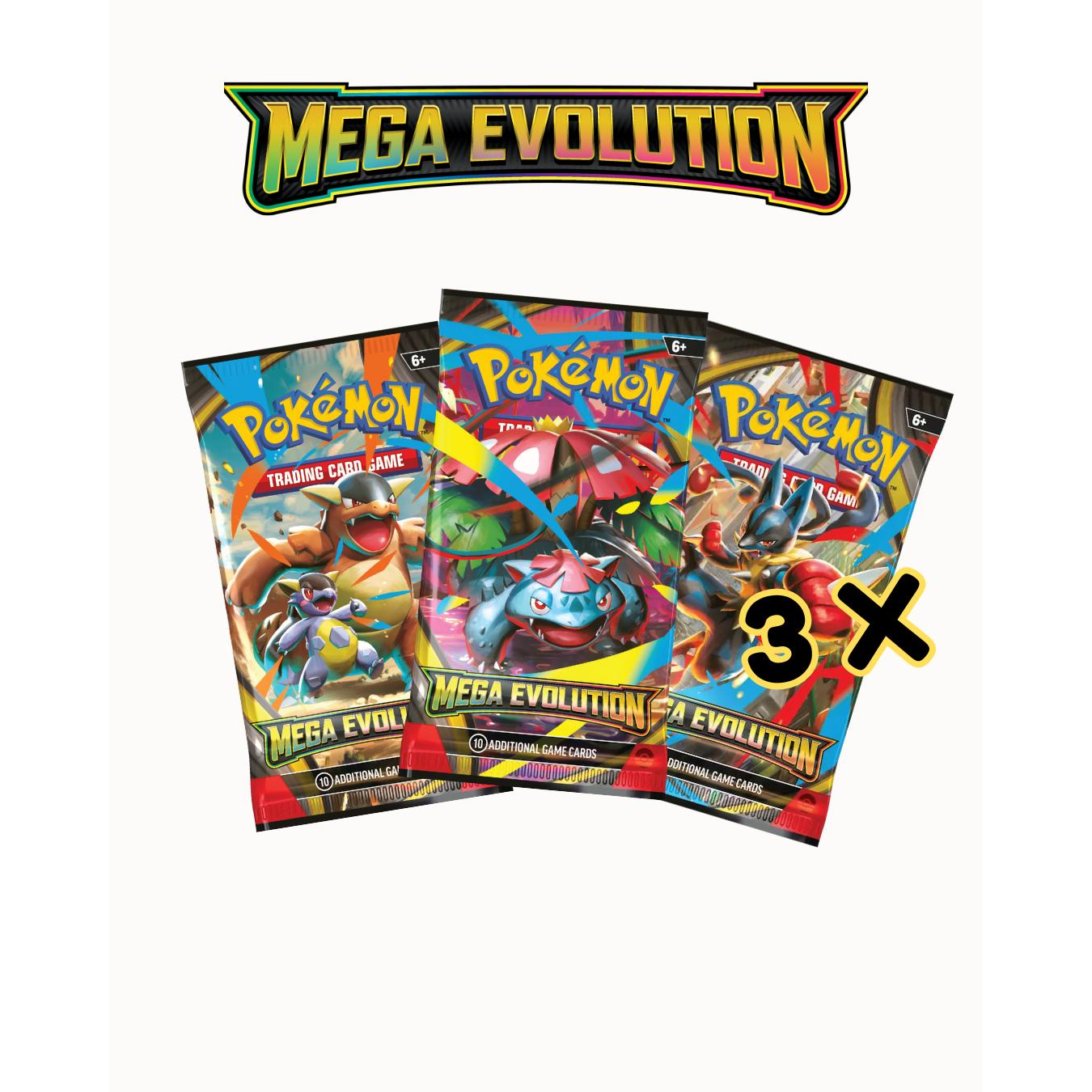 Mega Evolution Booster Pack 3x