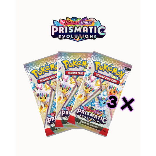 Prismatic Evolutions Booster Pack 3x